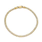 Gold Open Curb Link Bracelet - Dracakis Jewellers